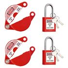 2 Sets Gate  Lockout and Safety Padlocks,  Lockout Device for 1 to 2-1/25285