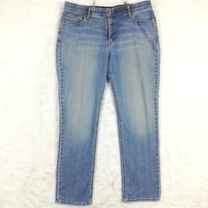 Levi's Perfect Waist Womens Jeans 525 Straight Leg Denim Blue Mid Short 16S - Picture 1 of 11