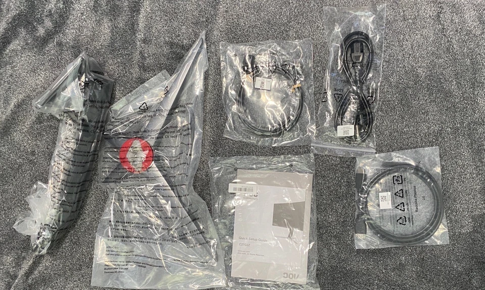 OEM AOC C27G2Z 27" Curved Ultra-Fast Gaming Monitor STAND AND CORDS ONLY - Image 1 of 1