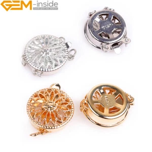 Caja de girasol de filigrana con broche relleno de oro de 14K broche a presión collar fabricación de joyas - Imagen 1 de 31