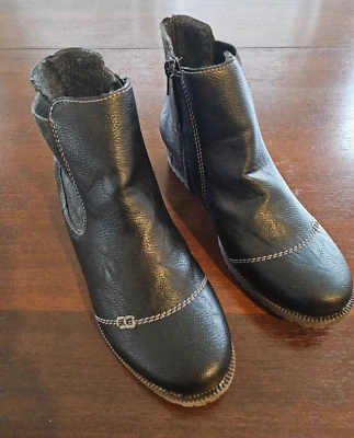 Zapatos sin cordones Rieker negros para mujer cómodos talla 41 EE. UU. 9 1/2 Foto 1 de 4