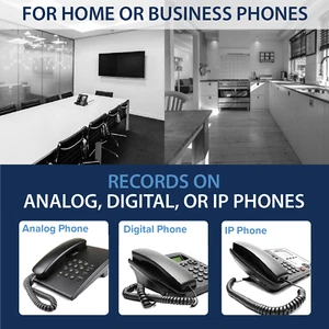 RECORDERGEAR TR600 PHONE RECORDER | PHONE CALL RECORDER WITH AUTO RECORD | 16GB - Picture 1 of 6