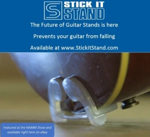 Stick It Ständer Gitarrenständer klebt an Ihrer Gitarre - Bild 1 von 8