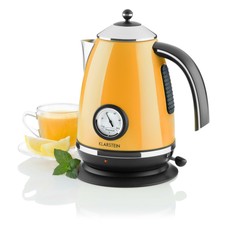 Bollitore Acqua Calda Riscalda Teiera Vintage Cucina Albergo Colazione Arancio