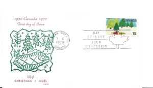 1970 CANADA FIRST DAY OF ISSUE-STAMP 15c-CHRISTMAS -1er JOUR D'ÉMISSION - Picture 1 of 1