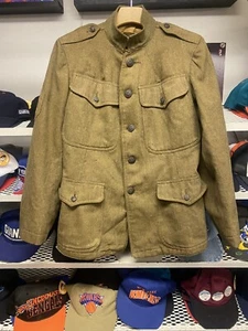 Rare WW1 US Army Button Khaki Service Vintage Jacket Sonneborn Co 1917 Dough Boy - Picture 1 of 17