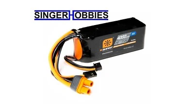 Spektrum 7.4V 4000mAh 2S 15C Smart LiPo Receiver Battery IC3 SPMX40002SRX HH - Image 1 of 2