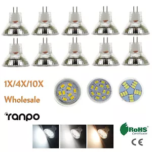 Mr11 Led Spot Light Bulb 2W 3W 4W Dc 12V Low Voltage Cool Warm White 2835 Smd - Picture 1 of 19