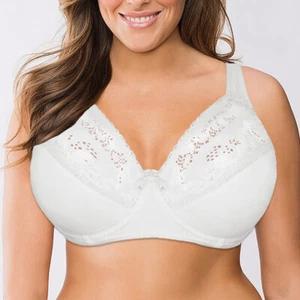 Slightly Padded Plus Size Bra Women Bras Sexy Lingerie Large Bralette Brassiere - Picture 1 of 36
