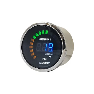 52mm Electronic Digital Turbo Petrol Boost Gauge by Autotecnica S15 WRX FPV XR6T - Image 1 of 4