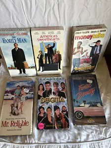 6 COMEDY VHS Movies: Dogma, American Sweethearts, Fatal Beauty, Family Man + 2 - Picture 1 of 7