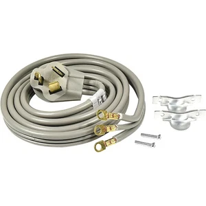 Cable de alimentación de CA para secadora eléctrica de 3 clavijas 30A (NEMA 10-30P a 3 cables) 6 pies listado por UL - Imagen 1 de 9