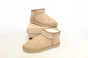 UGG Classic Ultra Mini Stiefelette Damen Braun EU Größe 39 Neu Rechnung MwSt - Picture 1 of 4