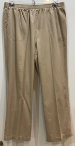 White Stag Womens Pants Size XL 16-18 Beige Elastic Waist Side Pockets F48 - Picture 1 of 7