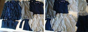 Children's Place Gap School Uniform Lot Skirts Dresses Shirts Blue Gray 10/12 - Picture 1 of 6