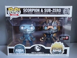 Funko POP Mortal Kombat Vinyl Figure 2 Pack - SCORPION & SUB-ZERO - Gamestop Exc - Picture 1 of 9