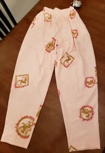 Vtg NWT 80s Pacific Coast Highway PCH Skater Retro Pink Pants Size M USA Made - Picture 1 of 10