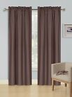 1 Set Rod Pocket Insulated Thermal Lined Panel Blackout Window Curtain R64
