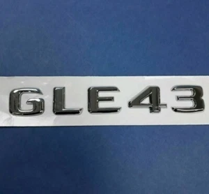 * GLE43 * LETRAS MALETERO EMBLEMA CROMADO INSIGNIAS PARA MERCEDES BENZ CLASE GLE AMG - Imagen 1 de 2