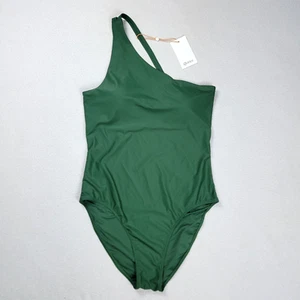 Quince Italian One Shoulder One-Piece Swimsuit Women's Swimwear - Picture 1 of 13