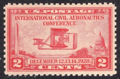 #649 XF MNH OG-2c Aeronautics Conference Issue BIG GEM STAMP (REM #649-4) - Image 1 of 2