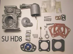 JAGUAR XKE LARGE SET OF SU HD8 CARB PARTS - new & reconditioned - Picture 1 of 23