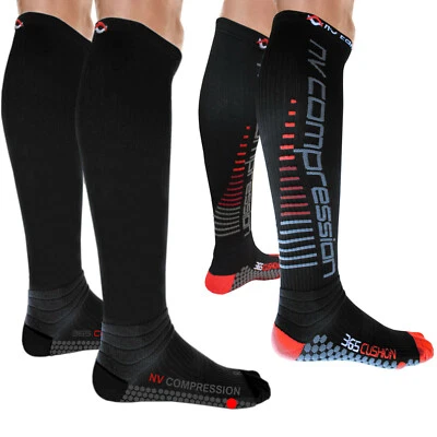NV Compression 365 Cushion Socks (Pair) 20-30mmHg Sports Recovery DVT - Image 1 of 4
