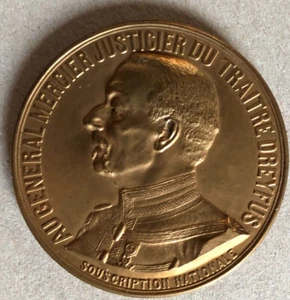 Jean Baffier — Général Mercier — affaire Dreyfus — bronze doré — 1906. - Foto 1 di 4