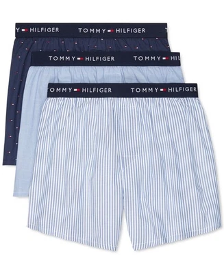 Tommy Hilfiger K2910 Assorted Cotton Classics Woven Boxer 3-Pack Size M - Image 1 of 3