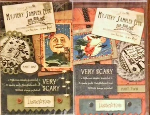 Very Scary cross stitch Mystery Sampler club Part One & Part Two Lizzie Kate - Picture 1 of 1