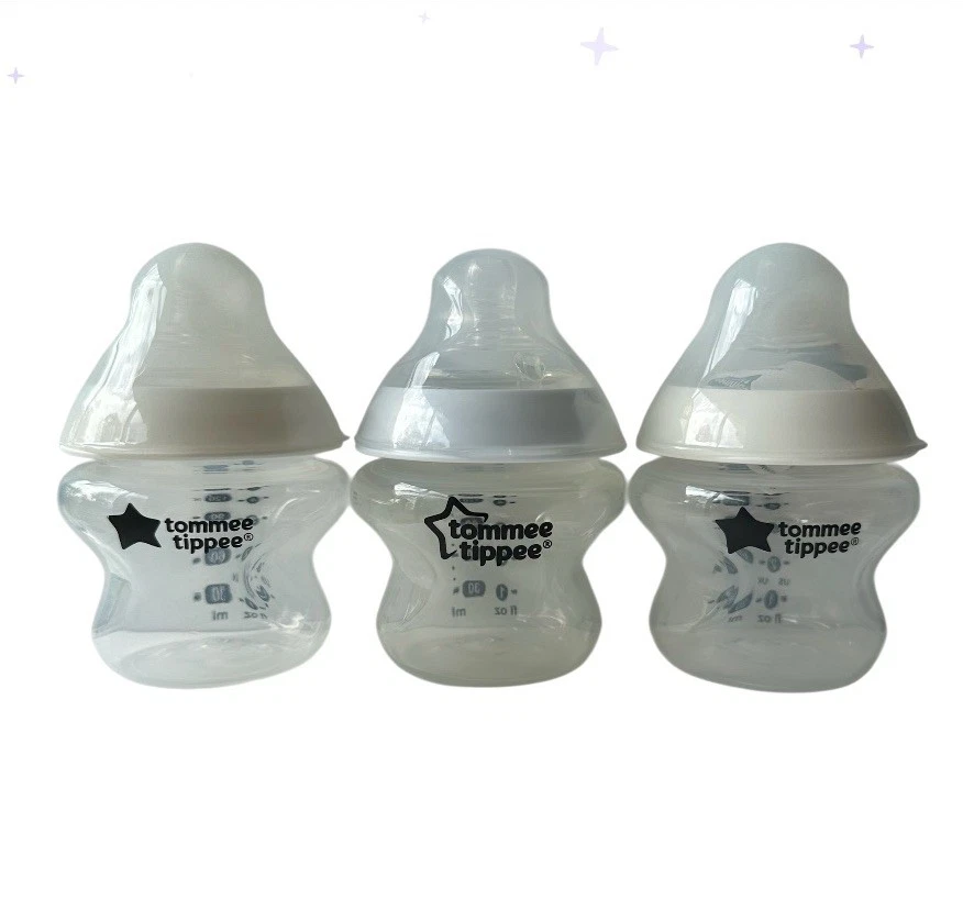 Tommee Tippee Plastic Bottle Closer To Nature New 150ml x 3 #1 Teat - image 1 of 1
