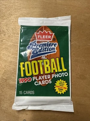 1990 Fleer Football Pack Premiere Edition Sealed Unopened  - Image 1 of 2