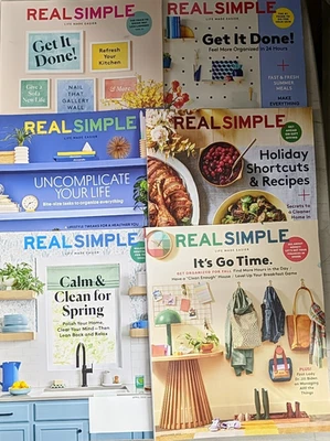 Real Simple Magazine Clean For Spring Get Organized Bite-size Tasks Holiday R X6 - Image 1 of 4