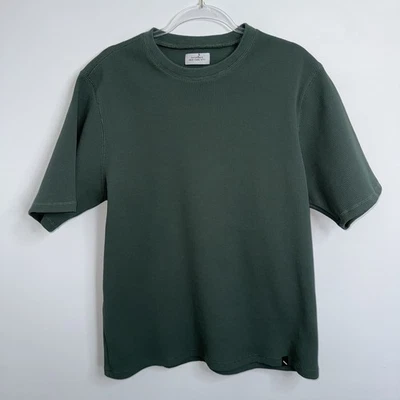 Saturdays New York City Short Sleeve Texture Tee Top Olive Green Men's Sz L EUC - Image 1 of 4