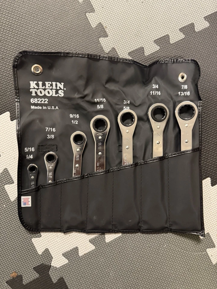 Klein Tools 68222 Ratcheting Box End Wrench Set 7 Piece - Image 1 of 1
