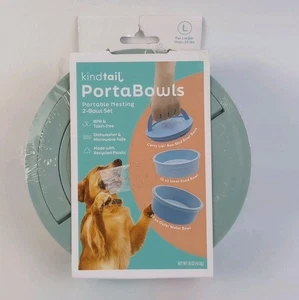 KindTail Tragbarer Hundenapf - L - Fichte Nesting 2-Schüssel Set BPA und giftfrei - Bild 1 von 4