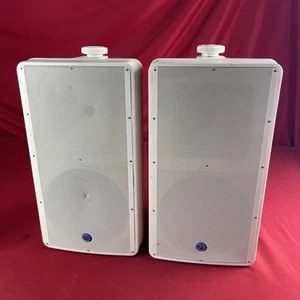 Set Of 2 Atlas Sound (SM82T-WH) Strategy Outdoor Speaker White - Picture 1 of 14