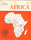 UTA French Airlines AFRICA Brochure avec Carte Route, Informations Pays,