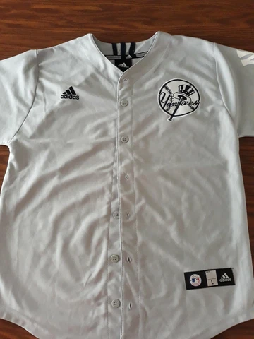 Adidas Youth New York Yankees Gray Jersey New Large Cover