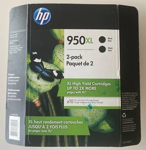 HP 950XL 2-Pack Black OEM NEW SEALED High Yield - Exp. Nov 2022 - Picture 1 of 3