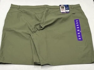 32 Degrees Cool Men's Stretch Soft Touch Secure Zipper Pocket Short, Green, 40 - Picture 1 of 4