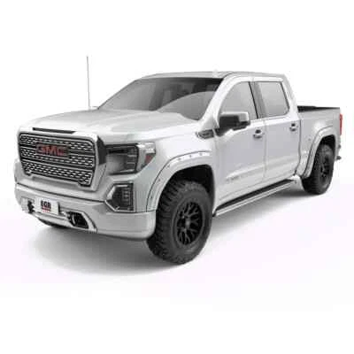 EGR Painted White Bolt-On Look Fender Flares For 2019 - 2024 GMC Sierra 1500 Foto 1 de 4