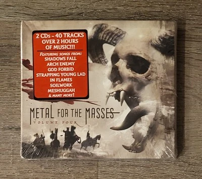 METAL FOR THE MASSES Vol. 4 CD NEW Arch Enemy, Meshuggah, Behemoth, In Flames - Image 1 of 2