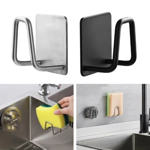 2Pcs Kitchen Sink Caddy Sponge Holder Bathroom Strong Adhesive Soap Sponge Q E8 - Picture 1 of 13