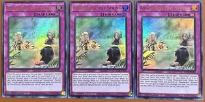 YUGIOH 3x Amazoness Hot Spring BLCR-EN039 Ultra Rare NM - Picture 1 of 2