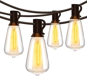 LED Außen Lichterkette, Wasserdicht Bruchsicher Dimmbar Hänge Lichterkette - Bild 1 von 18
