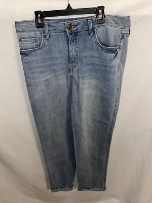 Pantalones de mezclilla Seven7 para mujer talla 6 azul desgastado con puños dobladillo grunge ropa de calle Foto 1 de 4