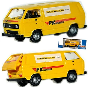 VW Volkswagen T3 Typ2 Furgoneta Post Pk Postkurier 1:87 Roco 1554 - Imagen 1 de 6