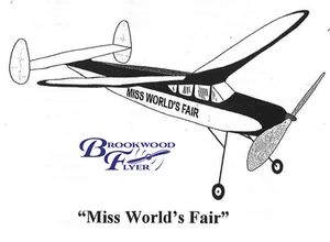 MISS WORLD'S FAIR PLAN + Assembly Instructions to Build a 50" Model Airplane - Picture 1 of 5