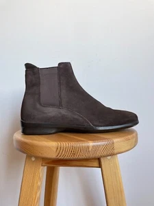 Ermenegildo Zegna Suede Square Toe Chelsea Boots Size Zegna 7 /UK 7/US 8/EUR 41 - Picture 1 of 14